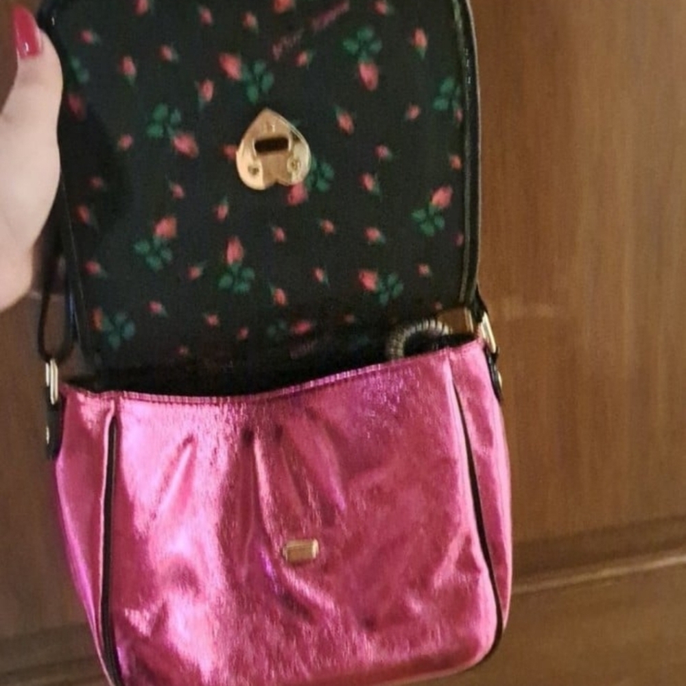 Betsey Johnson Kitsch Off The Hook Hotline Call Me Baby Phone Crossbody Bag Pink - Picture 14 of 15